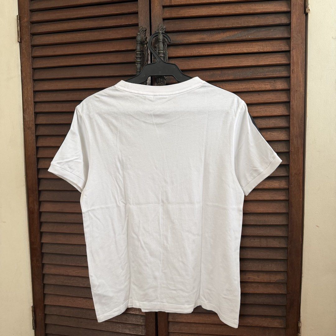 Adidas White Shirt (Category: Shirts) located in Las Pinas. Submitted by francesca.finds (Listing ID 1466812180, Image 2). Description: - LAST PRICE - only used twice - no issues - dm for photo when worn.