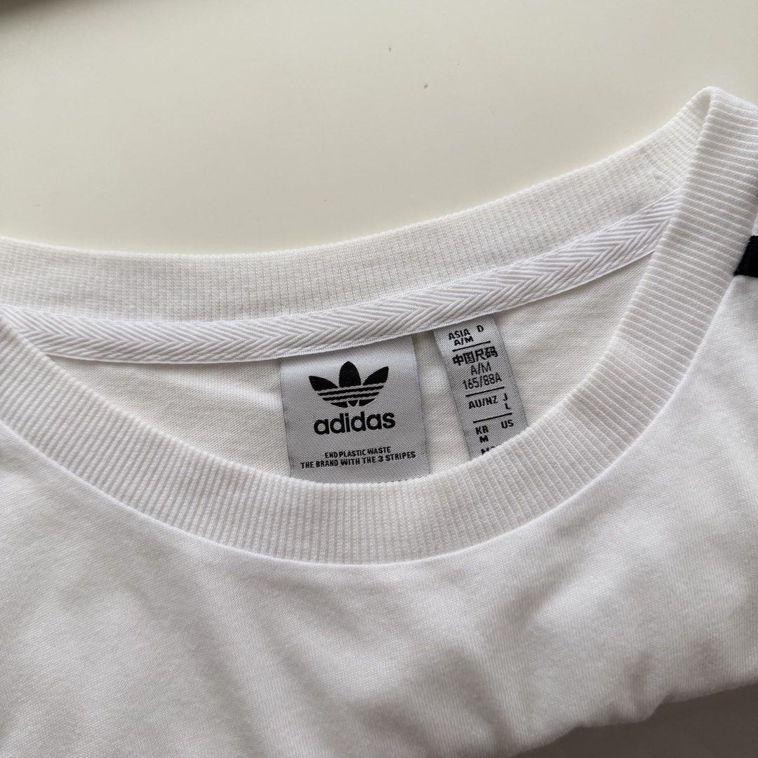 Adidas White Shirt (Category: Shirts) located in Las Pinas. Submitted by francesca.finds (Listing ID 1466812180, Image 3). Description: - LAST PRICE - only used twice - no issues - dm for photo when worn.
