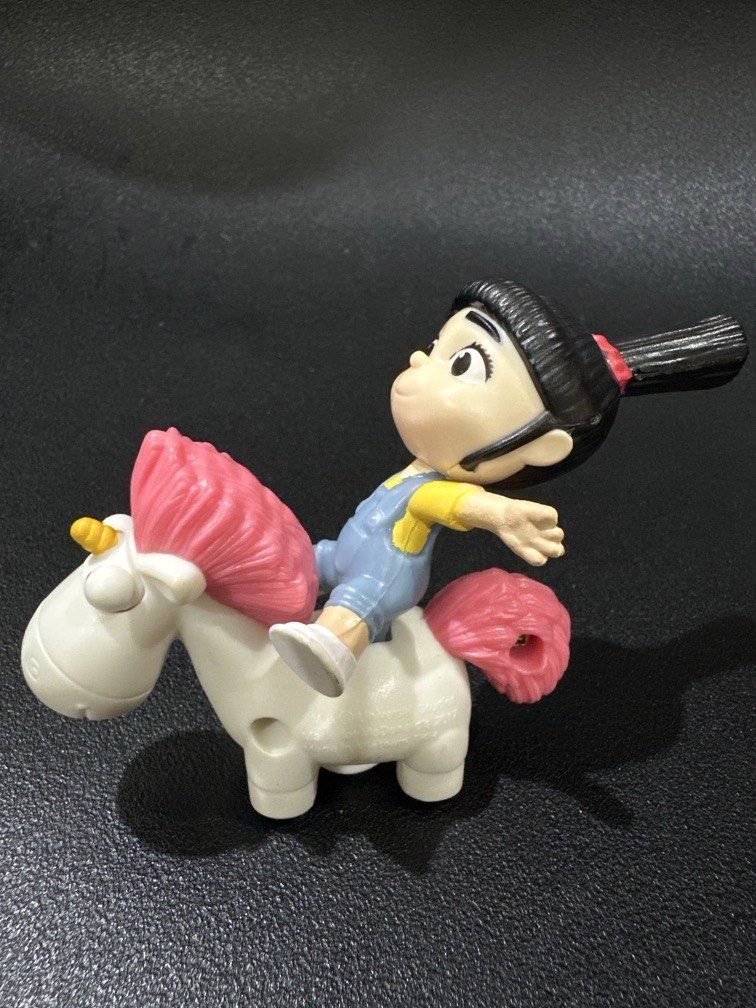 Agnes’ Rockin’ Unicorn toy (mcdo 2017) (Category: Kids Toys) located in Manila. Submitted by krystalchewey_ (Listing ID 1466839556, Image 2). Description: Used Actual Photo Posted 150php Collectible from the 2017 McDonald’s Happy Meal.