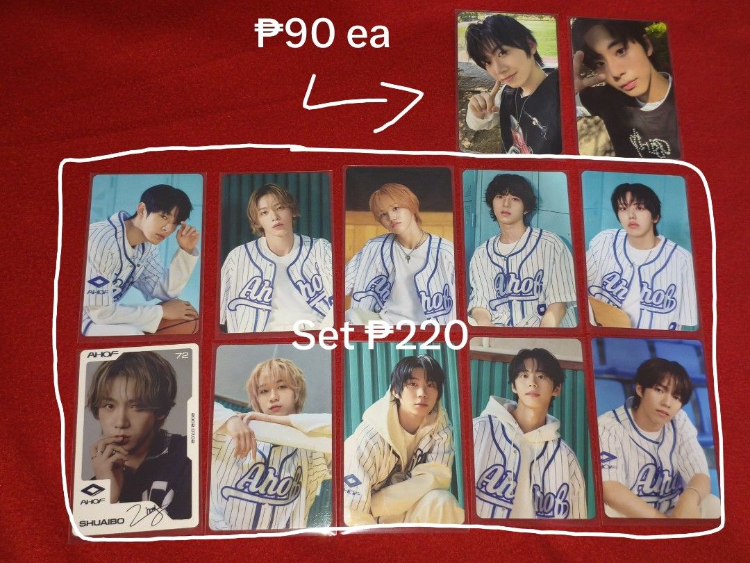 Ahof Photocards (Category: K-Wave Merchandise) located in Cebu City. Submitted by jiasvault (Listing ID 1466878912, Image 1). Description: Ahof Who We Are photocards — message for close up pictures — no dents, no scratches — with sleeves already.