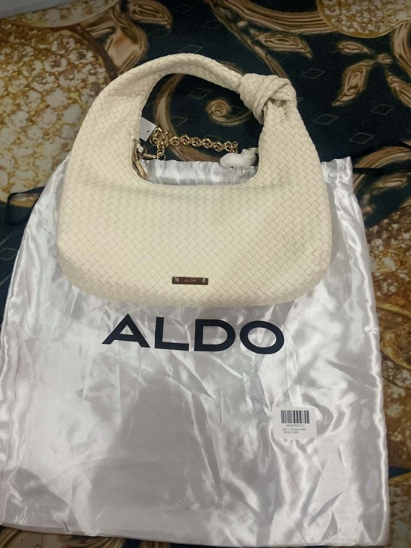 Aldo bag (Category: Shoulder Bags) located in Dasmarinas. Submitted by erljapan (Listing ID 1466912577, Image 2). Description: The ALDO Mamy shoulder bag comes in a single size ("One Size") with the following dimensions: Length: 15.5 inches (approx. 45 cm) Height: 8.5 inches (approx. 48 cm including the strap/handle structure) Width: 1.5 inches (approx. 12 cm maximum expansion) Handle Drop: 10 inches (25.4 cm).