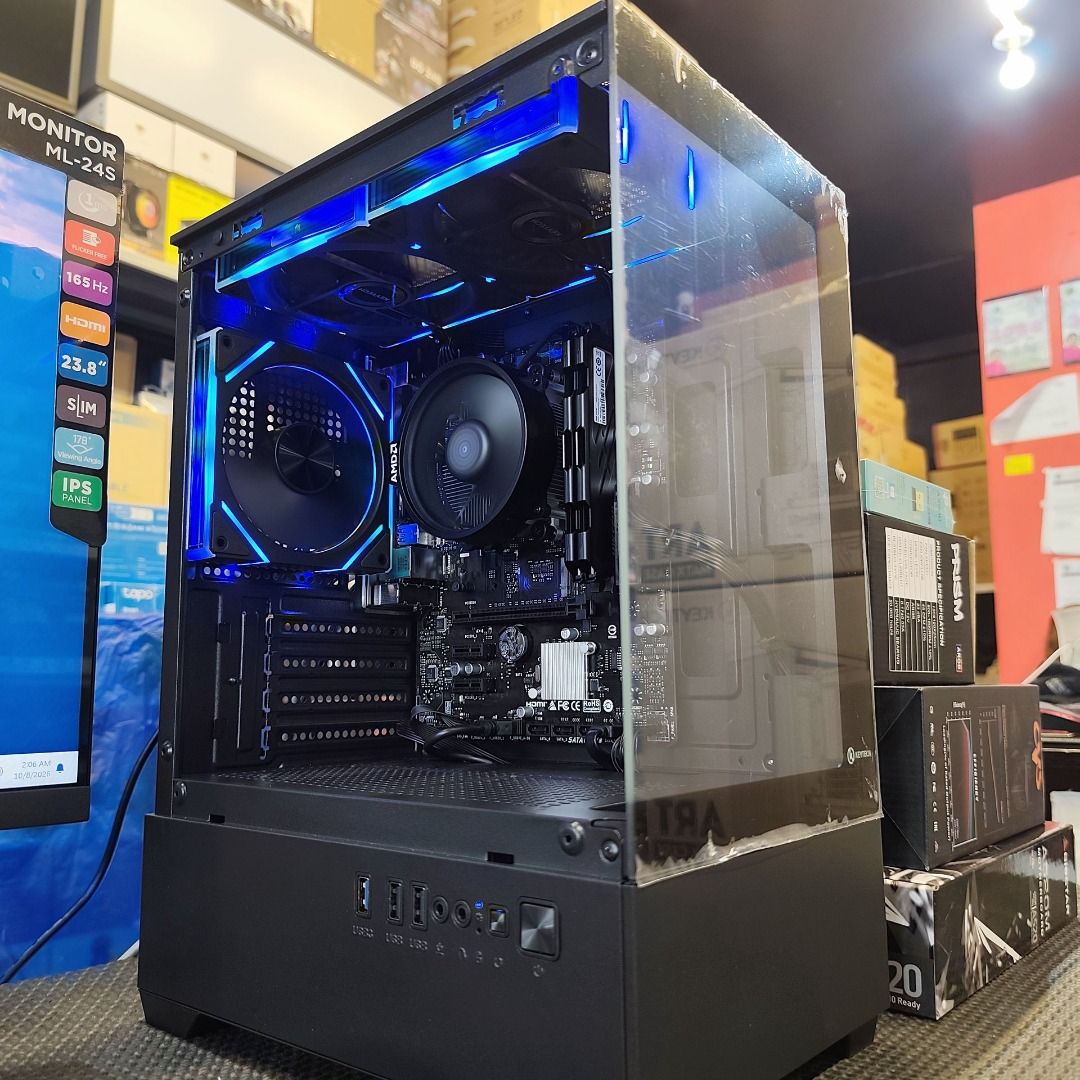 AMD RYZEN 5 3400G PC SET (Category: Desktops) located in Cavite. Submitted by jerickher83429 (Listing ID 1466869892, Image 2). Description: AMD RYZEN 5 3400G COMPUTER SET 🖥️ We offer: ✔ Gaming PC Builds ✔ Work / Office PC Builds ✔ Editing / Productivity PC Builds ✔ PC upgrades and accessories 💳 INSTALLMENT AVAILABLE BDO • BPI • HSBC • Chinabank • Unionbank • Salmon • Skyro • GGives All products are original with warranty. Specs may vary by mode