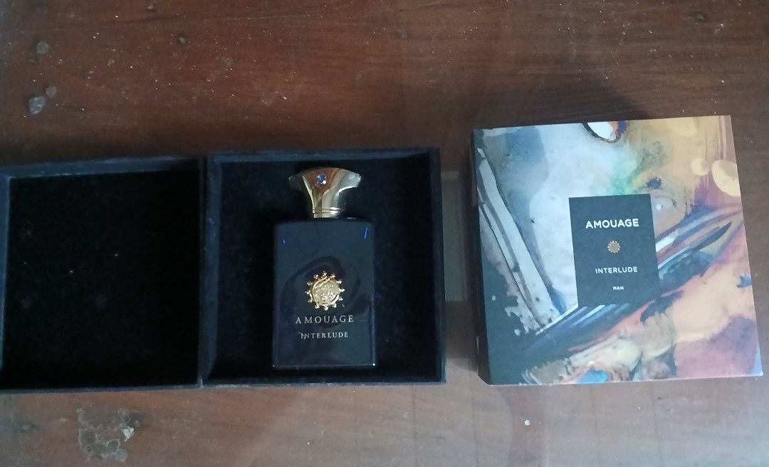 Amouage Interlude Man Fragrance (Category: Fragrance & Deodorants) located in Sorsogon. Submitted by jfox088 (Listing ID 1466781515, Image 1). Description: About 95% still remaining juice Amouage Interlude Man made in Oman 100% authentic, Money Back if proven fake. For sale only. No to trade/swap No low ballers pls Meet up or item can be shipped c/o buyer.