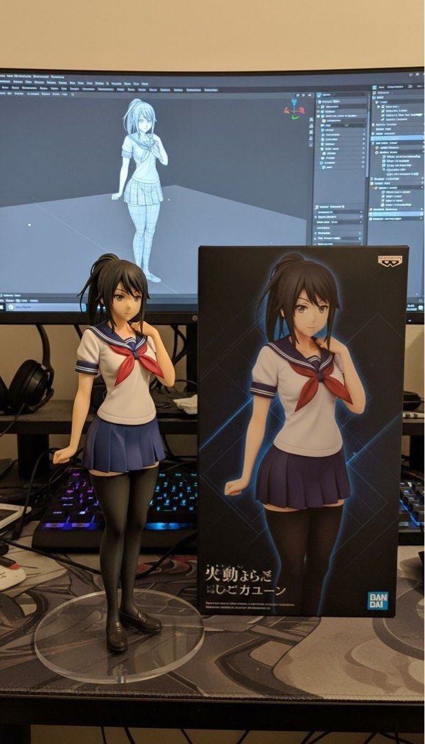 Anime Schoolgirl Figure with Box (Category: Figurines & Statues) located in Davao. Submitted by jillbby (Listing ID 1466786777, Image 3). Description: hii! please dm me if u have these figurines please thank you!!.