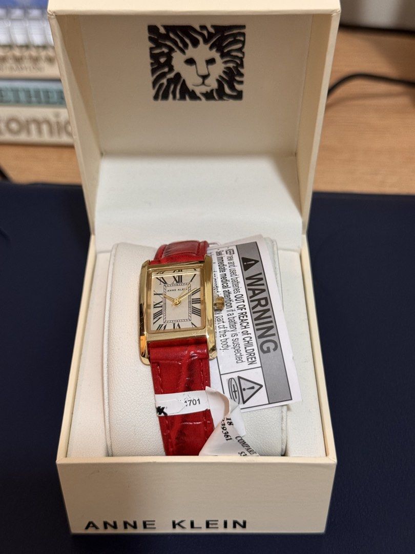 Anne Klein Watch Set with Interchangeable Straps and Box (Category: Women's Watches) located in Quezon City. Submitted by xtywop (Listing ID 1466843919, Image 3). Description: - Brand: Anne Klein - Condition: Brand new with tag, never worn - Packaging: Includes original branded presentation box - Watch Faces: Rectangular and round with gold-tone cases and Roman numeral markers - Straps: 3 interchangeable options (two-tone silver/gold metal link b