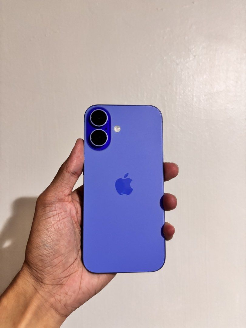 Apple iPhone 16 Blue with Box and Case (Category: iPhone 16 Series) located in Agdangan. Submitted by gadget_gallery_by_patrick.t (Listing ID 1466818688, Image 3). Description: Iphone 16 128 85% batt Any sim/ no sim restriction Zpa/ Local variant Orig all parts No repair and replace history Paintchips lang issue Complete inclusion Pm for more details.