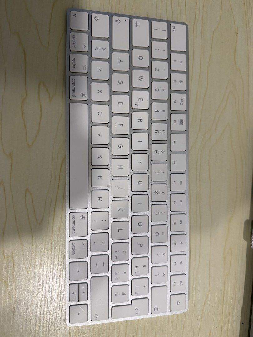 Apple Magic Keyboard 2 A1644 – Silver/White (Category: Computer Keyboard) located in Rizal. Submitted by shopwithdikyu (Listing ID 1466791814, Image 1). Description: * Original Apple Magic Keyboard * Silver aluminum finish with white keys * Wireless Bluetooth connection * Rechargeable battery * Slim, lightweight, minimalist design * Compact layout, no numeric keypad * Spanish/European keyboard layout with Ñ key ✅ Ideal for MacBook, iMac, Mac mini