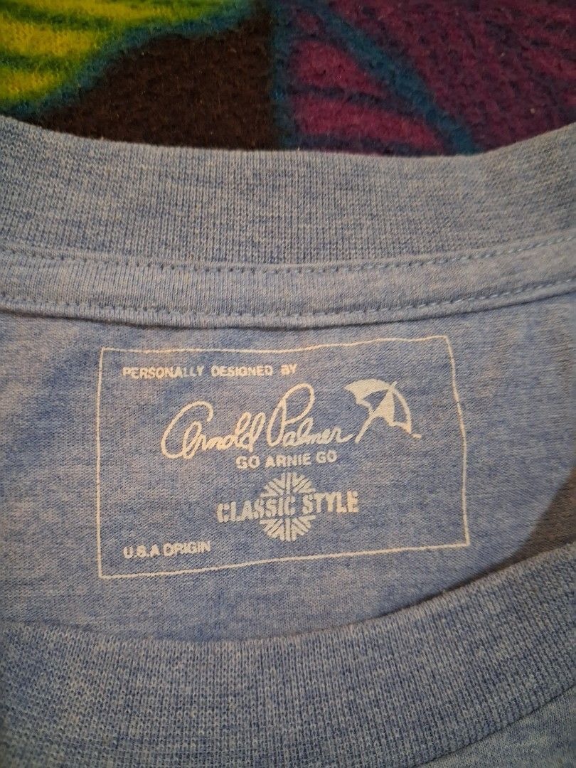 Arnold Palmer (Category: Shirts) located in Lapu-Lapu City. Submitted by imight (Listing ID 1466791903, Image 2). Description: declutter light blue Strictly " NO RETURN, NO EXCHANGE" Policy!!! Gcash payment only J&T courier.