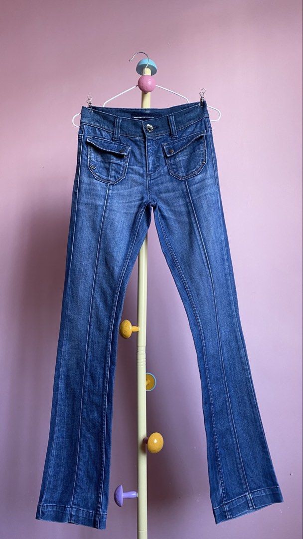AS PACK BOOTCUT & FLARED JEANS (Category: Jeans) located in Binmaley. Submitted by vanilla_style (Listing ID 1466821263, Image 3). Description: RUSH RUSH RUSH‼️ TAKE ALL 1.9k — PRISTINE CONDITION!🩷 can ship now✨ MISS SIXTY Waist: 26 on tag fit size 30-31” Length: 40” Hips: 34” POLO JEANS RALPH LAUREN Waist: 31” Length: 37” Hips: 36” ROCK REVIVAL Waist: 30-31” Length: 41” Hips: 38.
