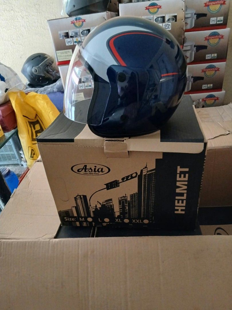 Asia Helmet Vietnamese brand (Category: Caps & Hats) located in Manila. Submitted by shonaru_thrifts (Listing ID 1466860163, Image 1). Description: a well known helmet brand in Vietnam, all brand new. available color, black and red .