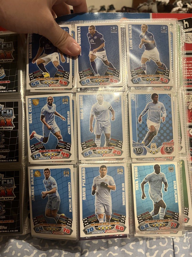 Assorted characters (Category: Raw Singles) located in Muntinlupa City. Submitted by kels.enric (Listing ID 1466892617, Image 2). Description: Topps Match Attax 2011-2012 Manchester City Players Have other teams and cards from 2011-2012, and 2012-2013 premier league season of match attax too if interested. 800 w/ shipping for all the cards, 80 + sf per card Lalamove/j&t.