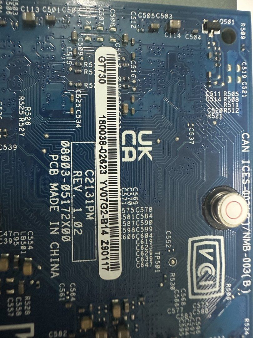 ASUS GT730-SL-2GD5-BRK Graphics Card (Category: Computer Parts) located in Las Pinas. Submitted by appthere (Listing ID 1466883782, Image 3). Description: - Model: ASUS GT730-SL-2GD5-BRK - Cooling: Silent passive heatsink design with 0dB fanless operation - Video Outputs: DVI, HDMI, and VGA ports included on the bracket - Form Factor: Compact low-profile bracket attached, ideal for small form factor PCs - Authenticity: Original model label and ba