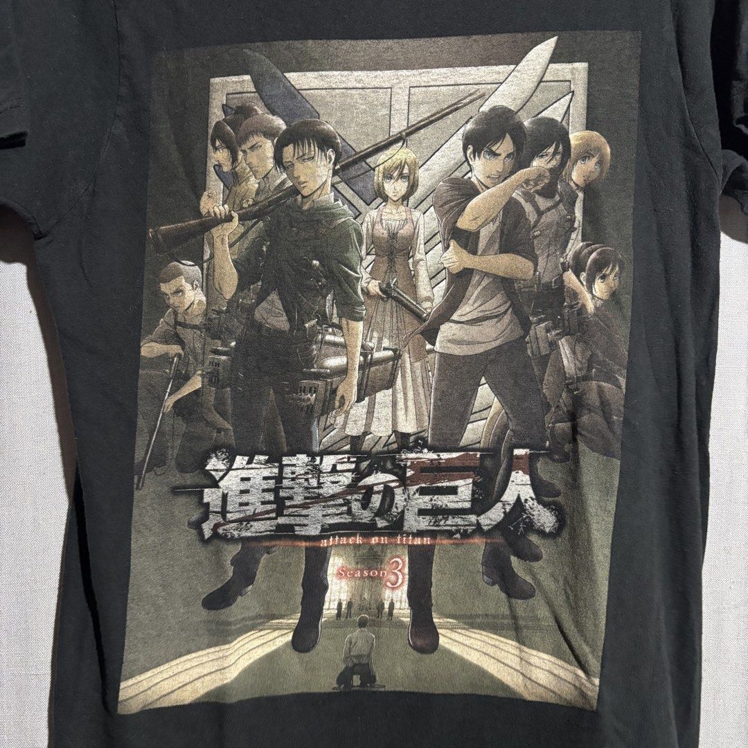 Attack On Titan Black Graphic Tshirt (Category: Tshirts & Polo Shirts ) located in Tanjay. Submitted by febmarie (Listing ID 1466894926, Image 3). Description: 📍 Negros Oriental 📦 J&T — SF c/o buyer .