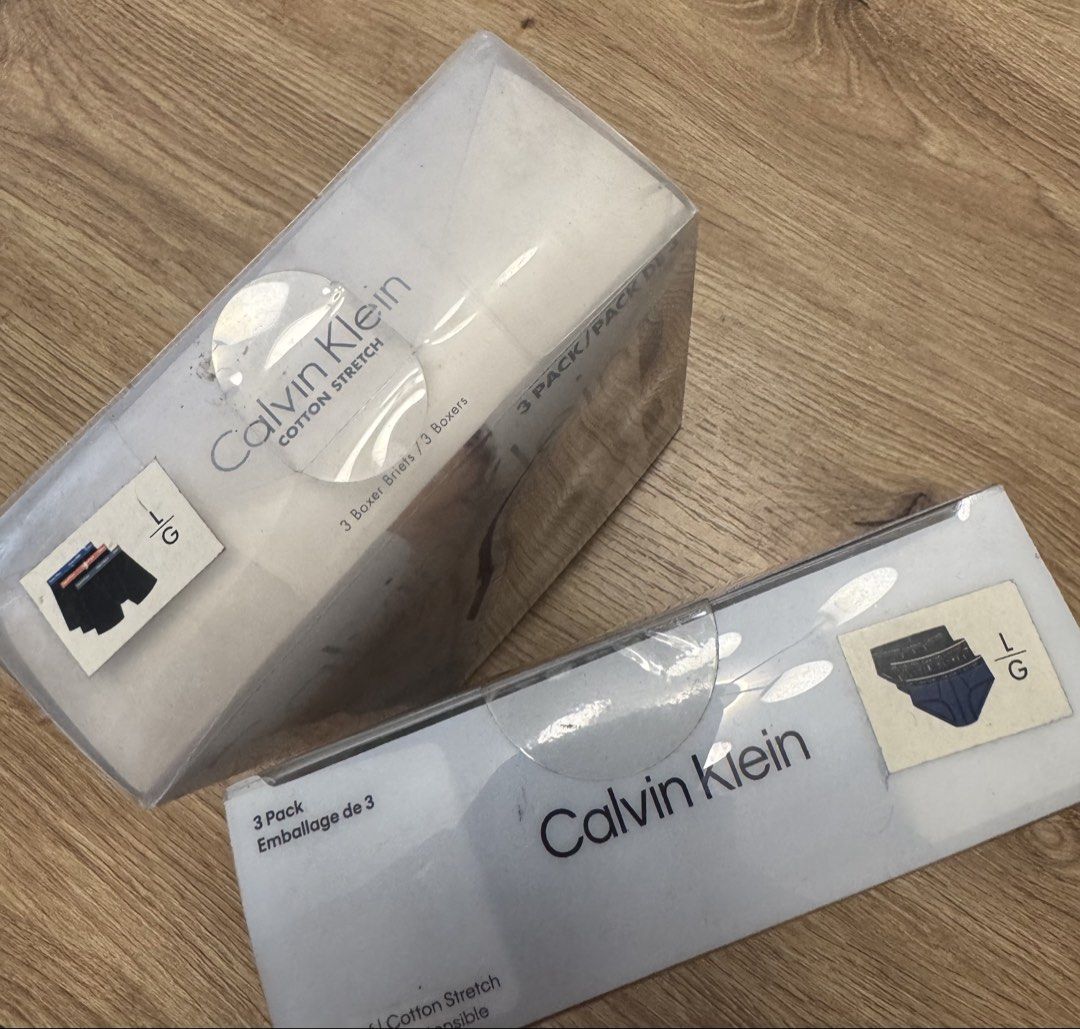 Authentic Calvin Klein Underwear (Category: Underwear) located in Manila. Submitted by calipotski (Listing ID 1466806957, Image 3). Description: For Sale CK Boxer and brief Large 💯 Original 2 boxes for 3200 Bundle item .
