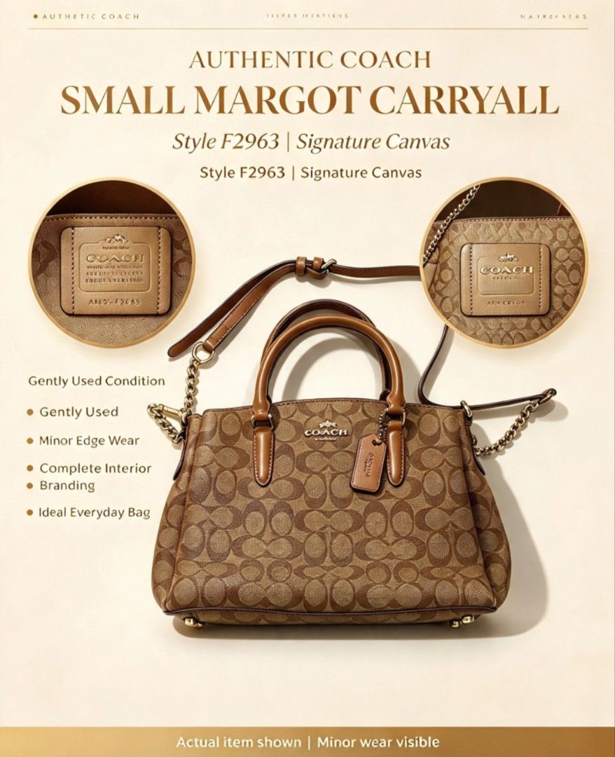 COACH SIGNATURE BAG (Category: Shoulder Bags) located in Sibalom. Submitted by jm.thrift07 (Listing ID 1466932155, Image 1). Description: EXCELLENT CONDITION 💯 MATERIAL:HARD LEATHER ISSUE:SIGN OF USAGE AND SCRATCHES.