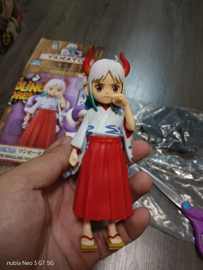 Authentic DxfnGrandline children yamato (Category: Action & Battle Toys) located in Mabalacat. Submitted by babyjamil1919 (Listing ID 1466788348, Image 1). Description: Authentic open for checking only nka sealed pa base nya.