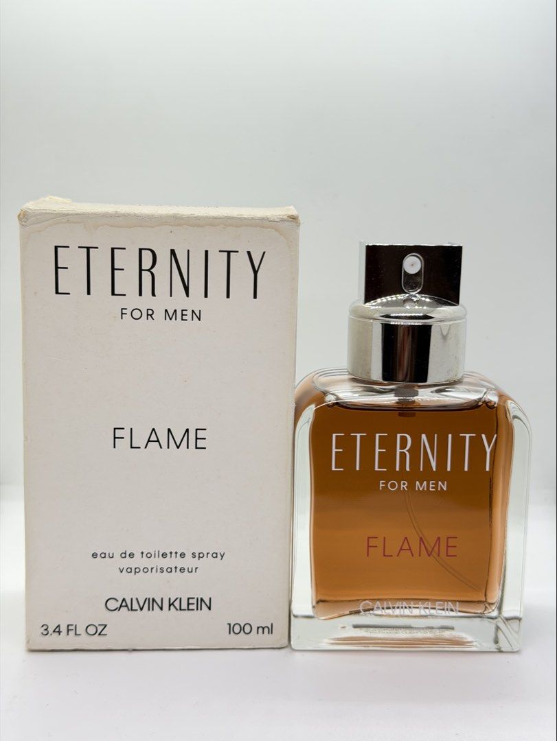 Authentic Eternity Flame Discontinued (Category: Fragrance & Deodorants) located in Mandaluyong City. Submitted by elle_scent (Listing ID 1466891036, Image 1). Description: Last price posted Authentic Guaranteed Actual photos are posted please check proof of authenticity details Brandnew Tester Dirty box only 100ml EDT A warm, sensual, and masculine fragrance perfect for men who love a sweet, fruity, and slightly spicy scent. ✨ Scent Description: