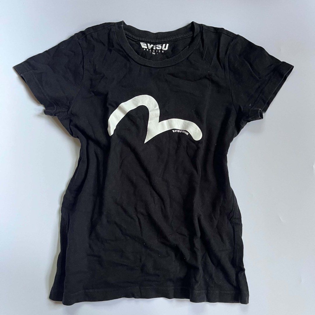 baby tee black evisu shirt (Category: Shirts) located in Guagua. Submitted by jloww.08 (Listing ID 1466840018, Image 1). Description: dm for deets.