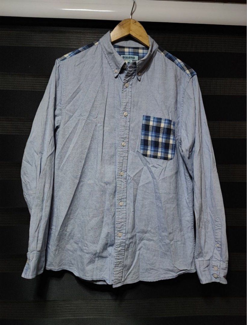 Baleno Blue Long Sleeve Button Down Shirt Polo (Category: Formal Shirts) located in Pasig City. Submitted by abogadosupremo (Listing ID 1466928678, Image 1). Description: Baleno Light Blue Button Down Shirt Polo Baleno long sleeve -Features a blue and white plaid pocket and shoulder accents. - It has a classic fit and button closure. - The shirt is perfect for casual wear. - THIS IS LEGIT AND ORIGINAL - VERY GOOD CONDITION - NO ISSUE AT ALL, JUST