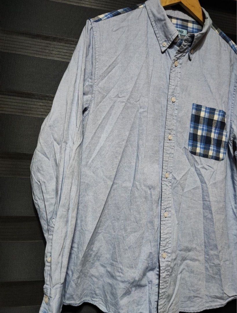 Baleno Blue Long Sleeve Button Down Shirt Polo (Category: Formal Shirts) located in Pasig City. Submitted by abogadosupremo (Listing ID 1466928678, Image 3). Description: Baleno Light Blue Button Down Shirt Polo Baleno long sleeve -Features a blue and white plaid pocket and shoulder accents. - It has a classic fit and button closure. - The shirt is perfect for casual wear. - THIS IS LEGIT AND ORIGINAL - VERY GOOD CONDITION - NO ISSUE AT ALL, JUST