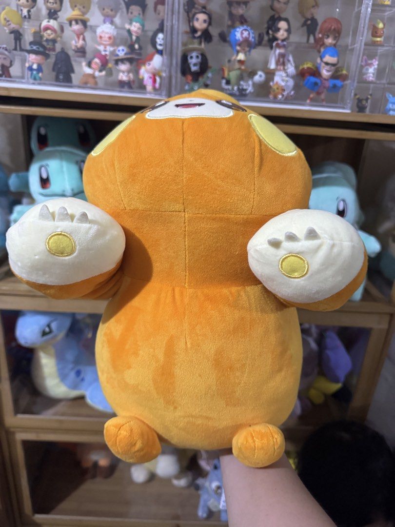 Banpresto Pawmi Pokémon Sleeping Plush (Category: Plushies & Soft Toys) located in Cainta. Submitted by mayhroeen (Listing ID 1466966319, Image 3). Description: Pawmi plush from Banpresto. Official tag attached, never removed. Super soft orange and cream fabric with embroidered facial features and paw pads. Approx medium size resting pose. Clean, smoke-free home storage. Great addition to any Pokémon collection..