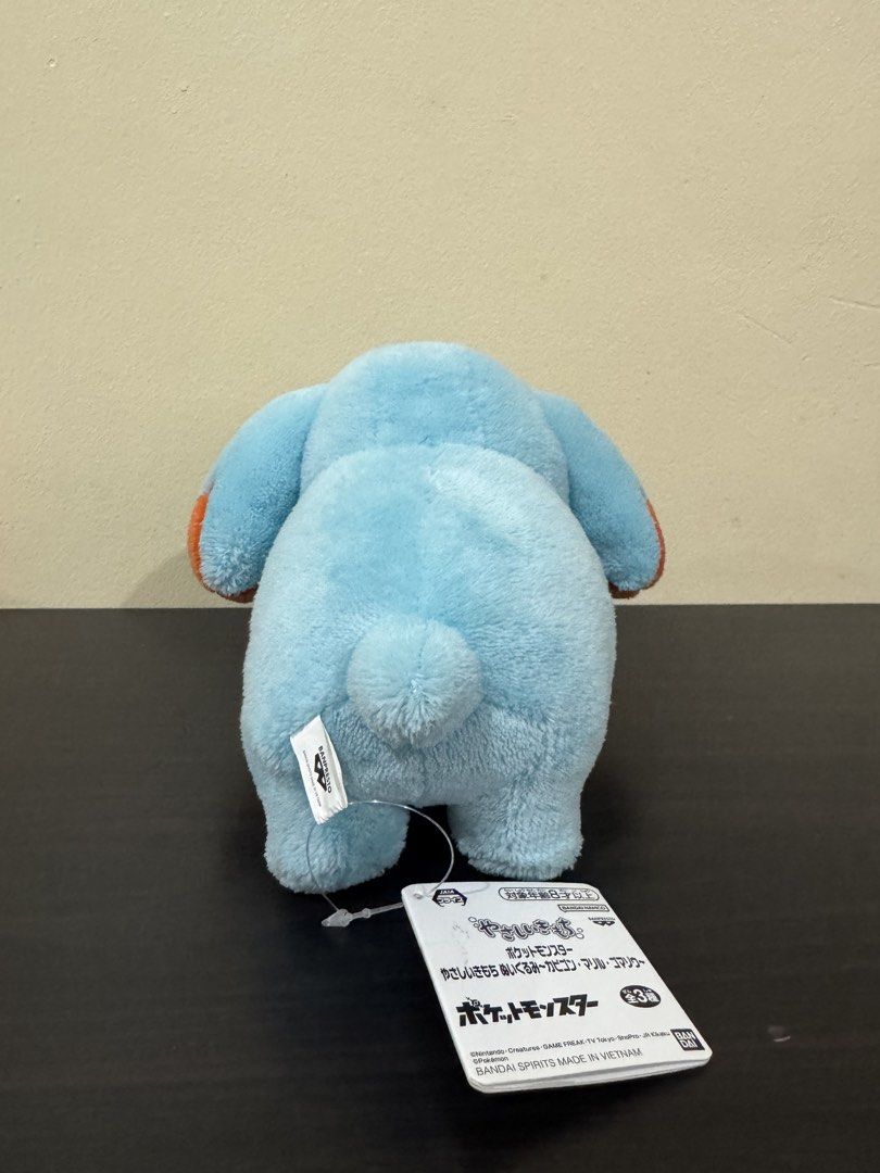 Banpresto Pokémon Phanpy Plush Toy (Category: Plushies & Soft Toys) located in Cainta. Submitted by mayhroeen (Listing ID 1466966348, Image 3). Description: - Item: Official Banpresto Pokémon Phanpy Plush - Condition: Brand new/clean, won straight from a claw machine - Authenticity: Official Nintendo merchandise with original paper tag and tush tag intact - Details: Soft blue fabric with signature orange accents on ears and snout - Origin: Made i