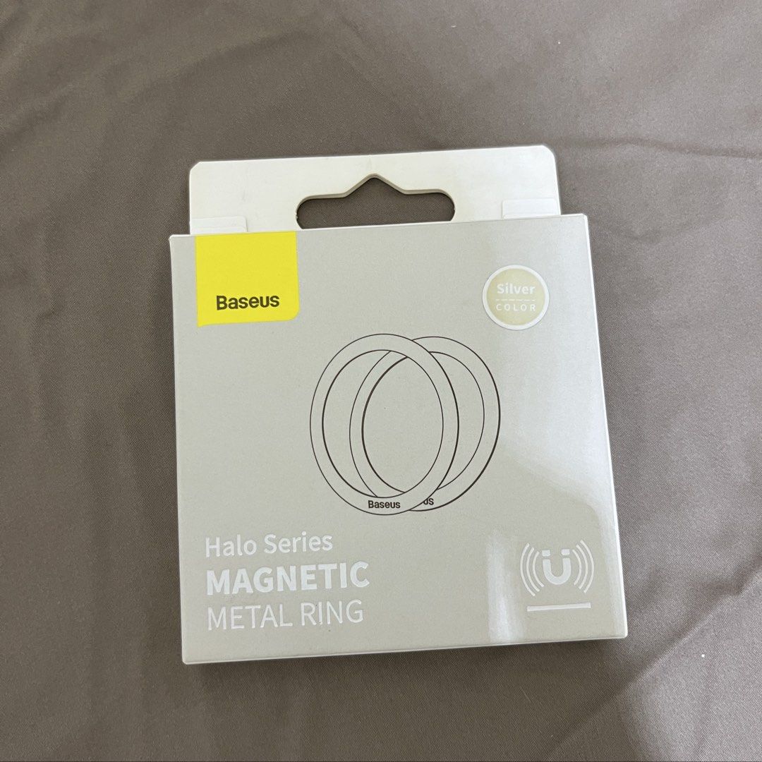 Baseus Magnetic Metal Ring (Category: Other Mobile & Gadget Accessories) located in Las Pinas. Submitted by askingnoelle (Listing ID 1466950915, Image 1). Description: 1pc magnetic ring Color: Silver includes positioning papers for Iphone *please see photos not sealed.