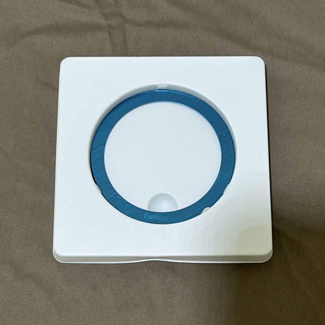 Baseus Magnetic Metal Ring (Category: Other Mobile & Gadget Accessories) located in Las Pinas. Submitted by askingnoelle (Listing ID 1466950915, Image 2). Description: 1pc magnetic ring Color: Silver includes positioning papers for Iphone *please see photos not sealed.