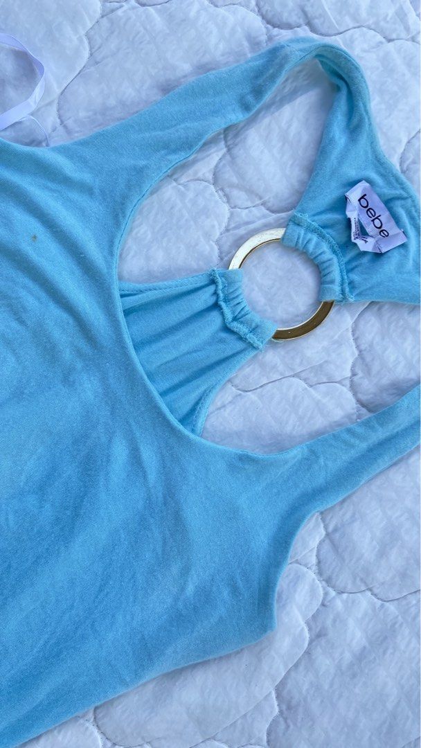 bebe Light Blue Ring Detail Maxi Dress (Category: Dresses) located in Iloilo. Submitted by kumiyuiz (Listing ID 1466942907, Image 2). Description: 🪷bebe teal asymmetrical midi dress brand: bebe size: small - med | bust: 30-36 length: 40 🧚🏻‍♀️mine: 800 🧚🏻‍♀️grab: 850 bid +50inc 🧚🏻‍♀️lock: 1500(au) bidding will end october 10, 2026 at 7pm🪷.