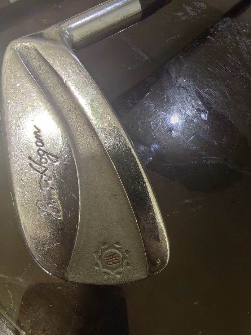 Ben Hogan Golf Iron (Category: Golf) located in Silang. Submitted by jamessseller (Listing ID 1466918971, Image 2). Description: - Classic Ben Hogan blade design with engraved signature - Grooved face for enhanced ball spin and control - Distinctive red and black rings near the hosel - Solid construction, fully ready for the golf course.