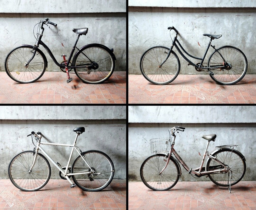 Bicycles (Lot sale) (Category: Bicycles) located in Quezon City. Submitted by saltycabbage (Listing ID 1466967116, Image 1). Description: 4-Bike Bundle Sale – ₱2,000 ONLY * Great deal for project bike builders or rustic display decor (gardens, coffee shops, studios)! * Price: ₱2,000 (Take all 4) * Condition: As-is * Note: Sold as a set only / Not sold individually * Pick-up Location: Project 8, Quezon City.