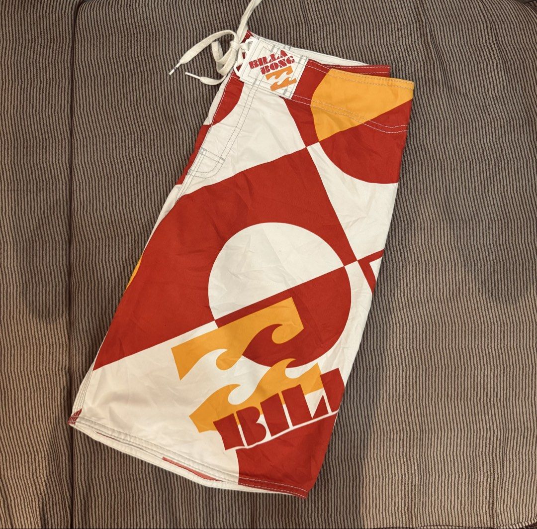 Billabong board shorts (Category: Swim Trunks & Board Shorts) located in Cagayan de Oro. Submitted by saltco.ph (Listing ID 1466697975, Image 2). Description: “NEGOTIABLE” Vintage geometric color-block design (red, white, yellow). Classic surf brand with retro feel. .