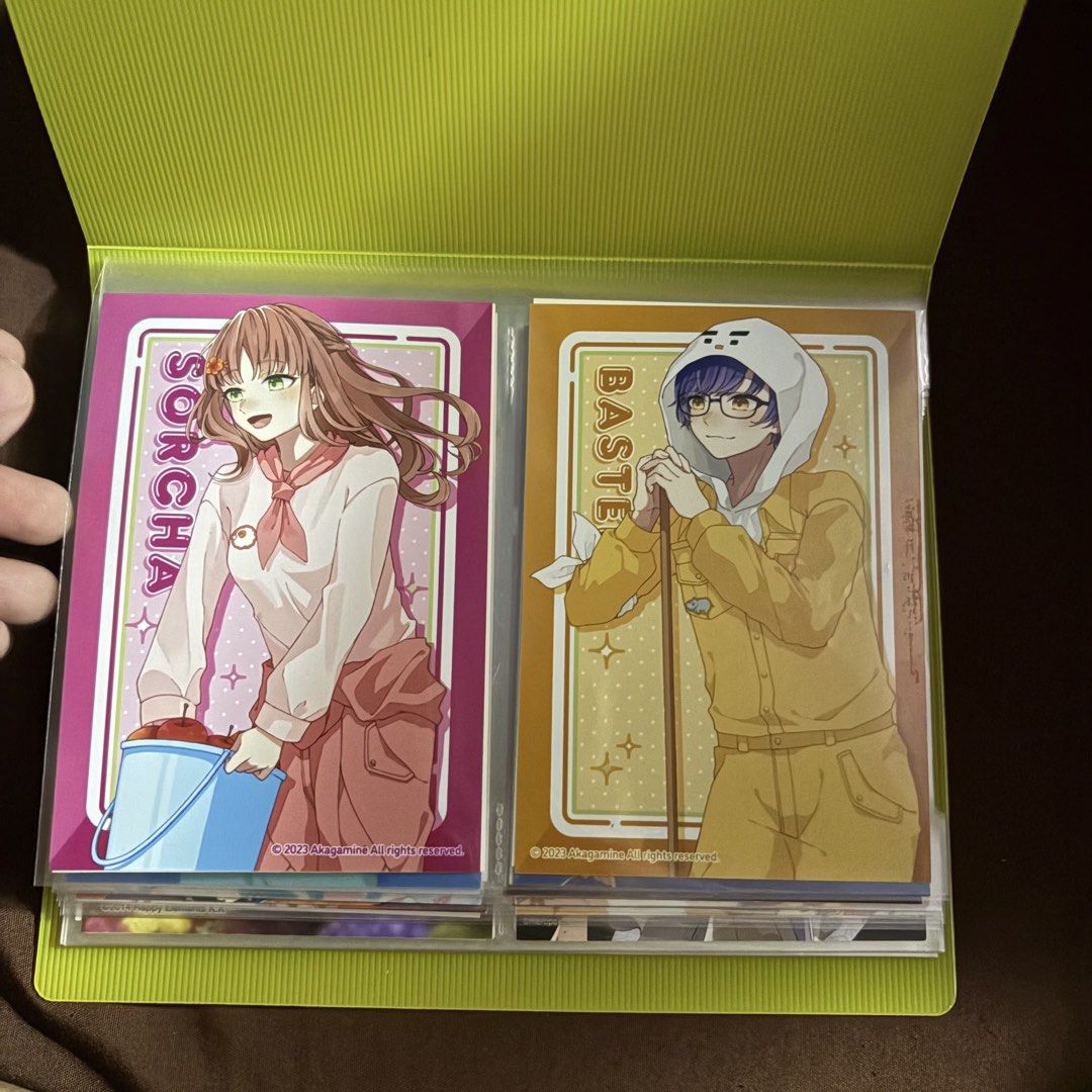Binder with assorted anime merch (Category: J-Wave Merchandise) located in Manila. Submitted by wearly.fits (Listing ID 1466806232, Image 1). Description: 💛 yellow photo card or post card album with anime photo collection ♡ includes assorted 40 character photos from japan as well! ♡ pre-loved, please see photos for condition price: ₱150 mop: gcash shipping: j&t lalamove (buyer shouldered sf) location: manila 📌 what you see is what you get 📌 dm