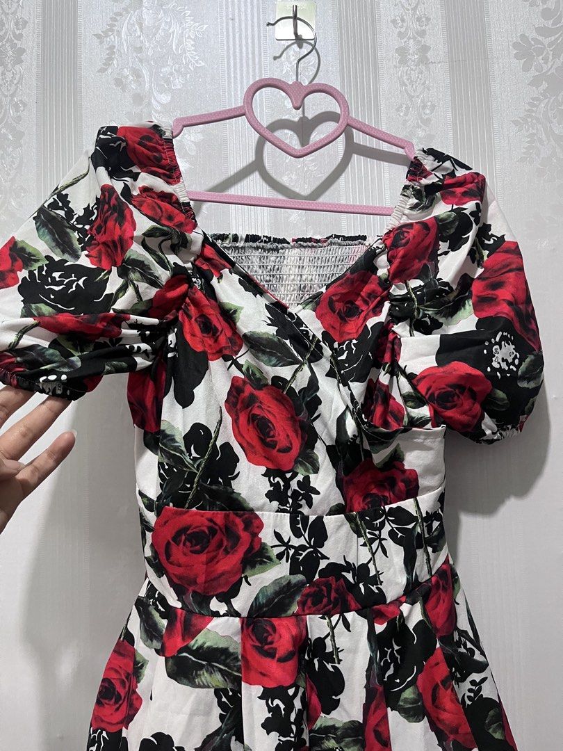 Bkk romper (Category: Rompers) located in San Juan City. Submitted by raidjesscloset (Listing ID 1466831173, Image 2). Description: Flowy BKK romper with smocking at the back. Can fit S-XL. .