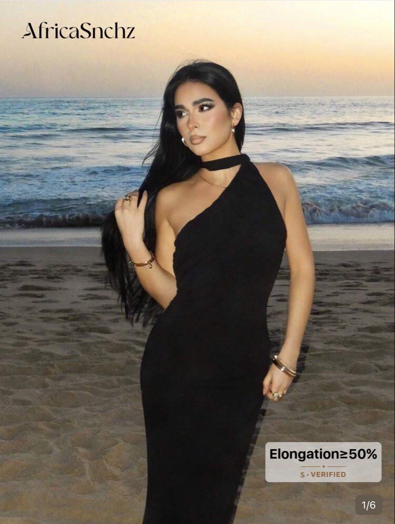 black halter maxi dress (Category: Dresses) located in Manila. Submitted by samllian (Listing ID 1466969332, Image 1). Description: only used once.