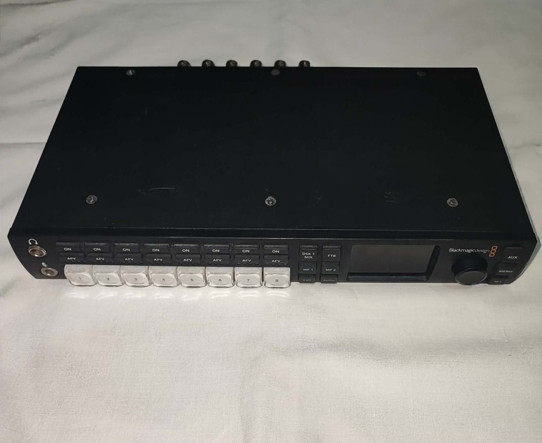 Blackmagic Design ATEM Television Studio HD (Category: Soundbars, Speakers & Amplifiers) located in Caloocan City. Submitted by quickwhale_25c7d6 (Listing ID 1466963516, Image 1). Description: **FOR SALE: Blackmagic Design ATEM Television Studio HD** **PRICE: ₱18,000 ONLY!** Selling my Blackmagic ATEM Television Studio HD, a professional video switcher ideal for live productions and broadcasting. **Key Features:** - 8 Video Inputs (4 HDMI + 4 SDI
