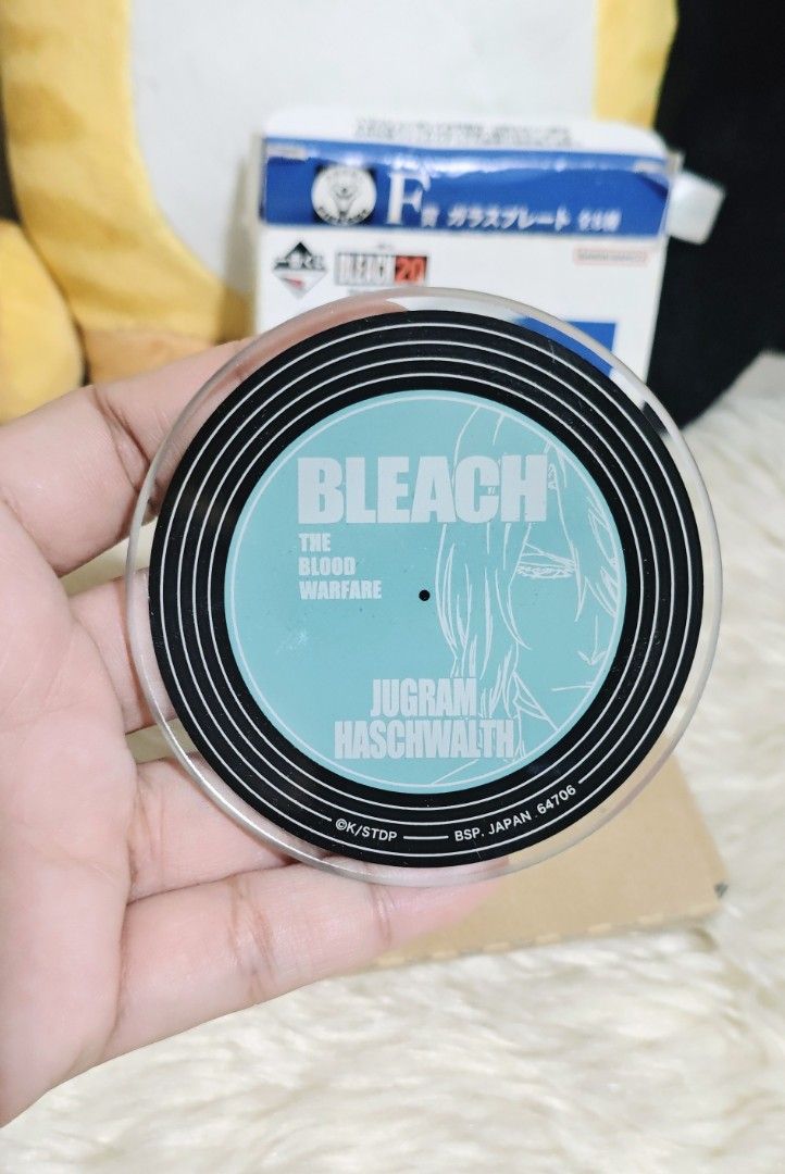BLEACH MINI PLATE GLASS (Category: Character Goods) located in Manila. Submitted by yourfavoritethings7 (Listing ID 1466934774, Image 2). Description: Can be used as a coaster.