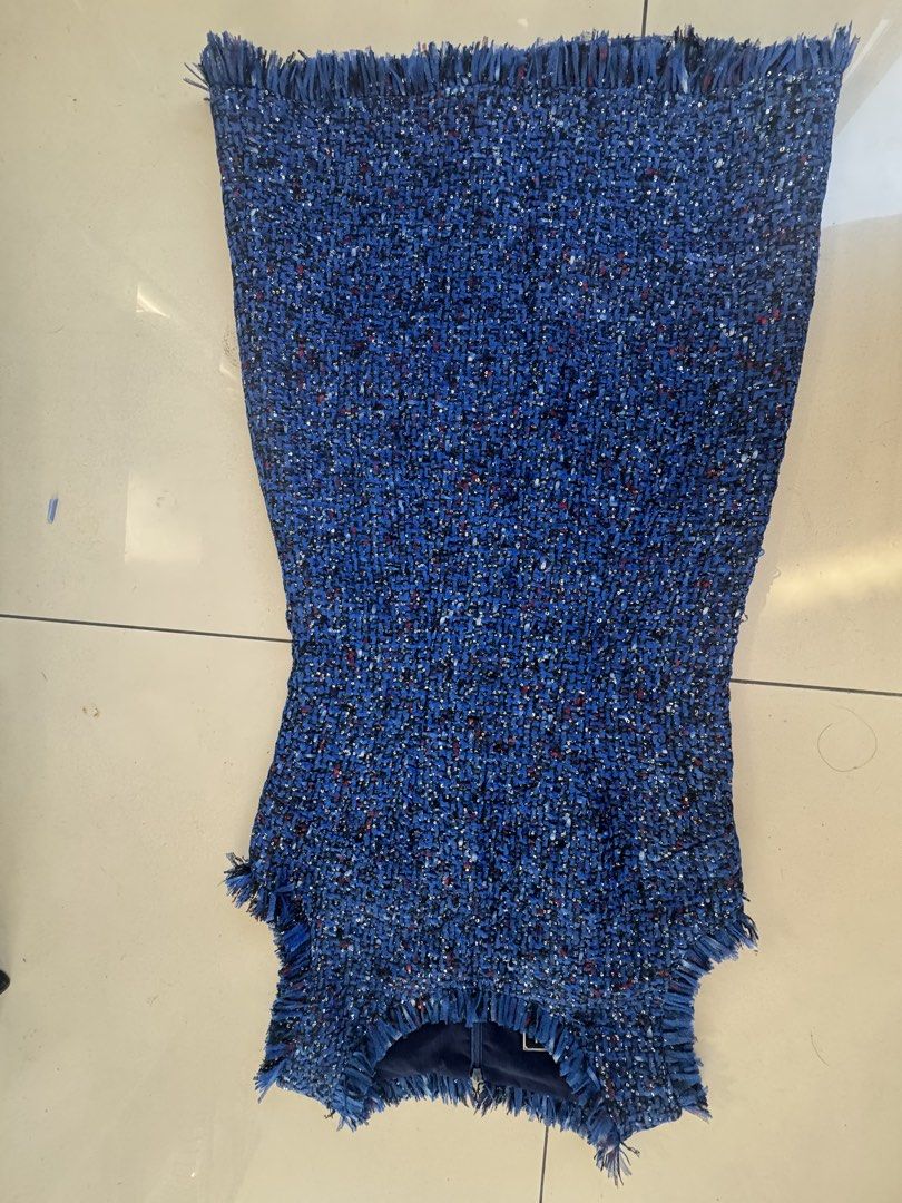 Blue tweed dress (Category: Dresses) located in Quezon City. Submitted by prelovedsaleitems (Listing ID 1466781961, Image 1). Description: .