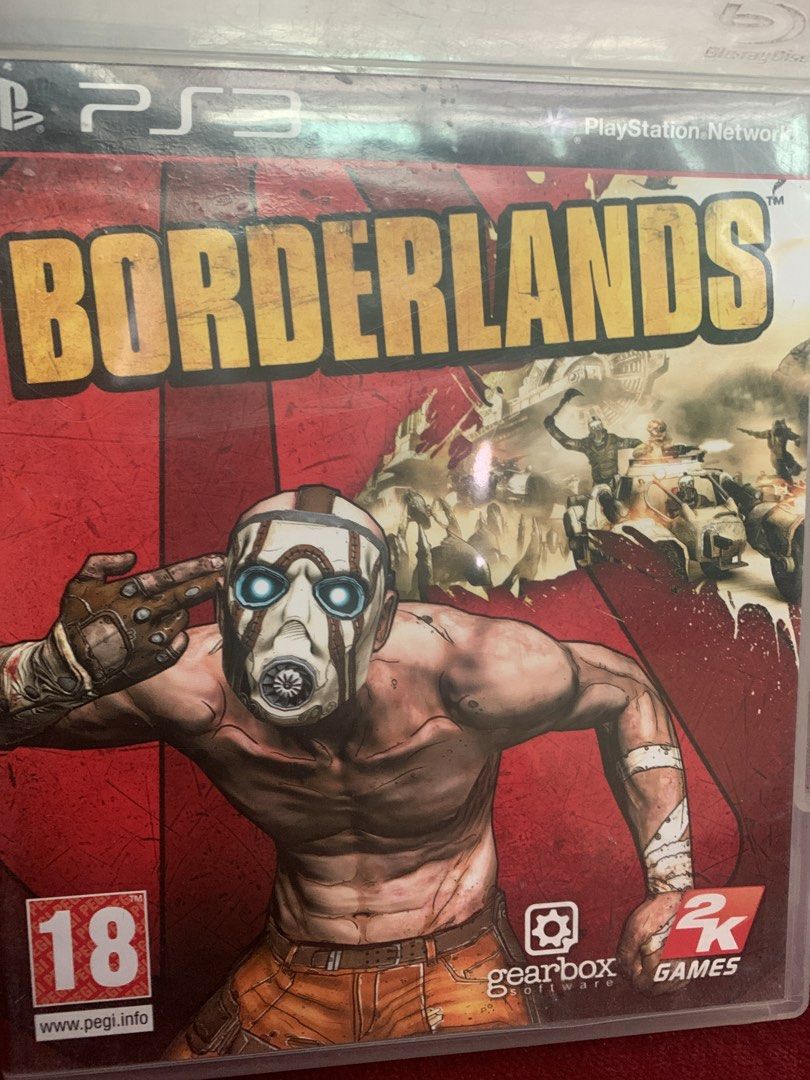 Borderlands PlayStation 3 PS3 Game Gearbox Software 2K (Category: PlayStation) located in Makati City. Submitted by emenem.m (Listing ID 1466814743, Image 1). Description: - Game: Borderlands - Platform: PlayStation 3 (PS3) - Genre: Action RPG / First-Person Shooter - Setting: Pandora - Developer: Gearbox Software - Publisher: 2K Games - Rating: PEGI 18 - Includes: Original Blu-ray disc case.