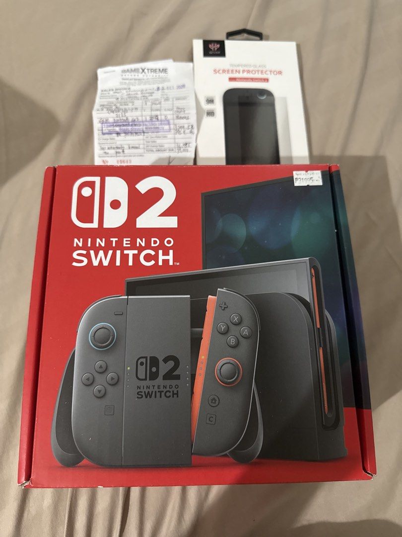 Brandnew nintendo switch 2 (Category: Nintendo) located in Valenzuela. Submitted by trickshop (Listing ID 1466968061, Image 1). Description: Brandnew nintendo switch 2 Never been used Free tempered With receipt 📍Mandaluyong city.