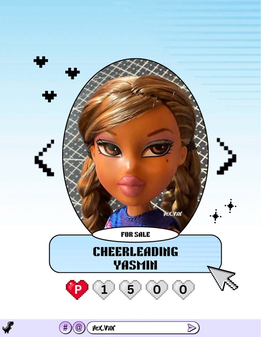 Bratz - Yasmin (Cheerleading (Category: Kids Toys) located in Caloocan City. Submitted by hex.hiro (Listing ID 1466867810, Image 1). Description: - Item: Bratz Cheerleading Yasmin Doll - Condition: Good face screening - Inclusions: Complete outfit, shoes, and pom poms (WYSIWYG - what you see is what you get) P1500 .