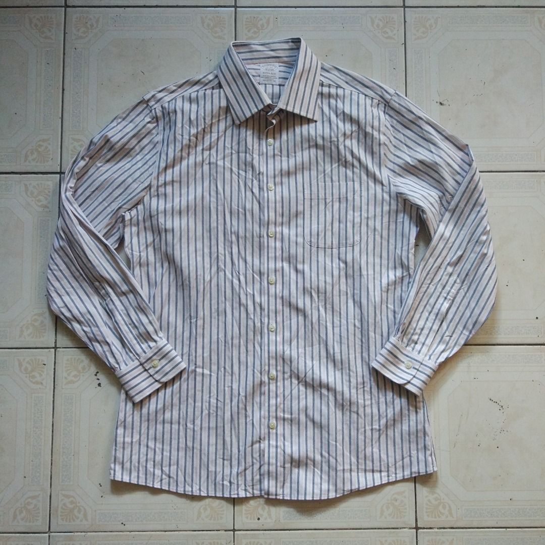 Brooks Brothers Extra Slim Longsleeve 16-32 (M) (Category: Formal Shirts) located in Pasay City. Submitted by denimdude.ph (Listing ID 1466850367, Image 1). Description: size 16-32 fits medium.