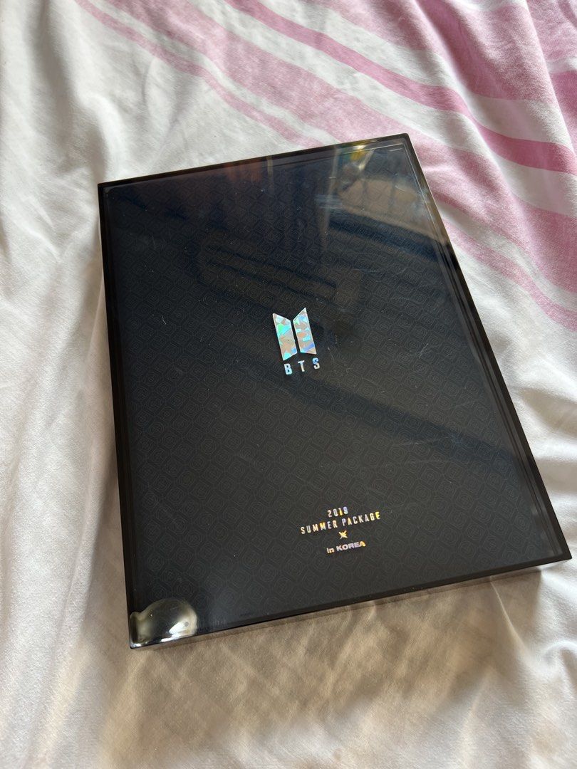 BTS 2019 Summer Package in Korea (Category: K-Wave Merchandise) located in Rizal. Submitted by eurea1864 (Listing ID 1466864197, Image 2). Description: - Official BTS 2019 Summer Package in Korea - Includes original black outer shipping box - Comes with photobook, RM photocard, and drawing diary - All other pictured inclusions included.