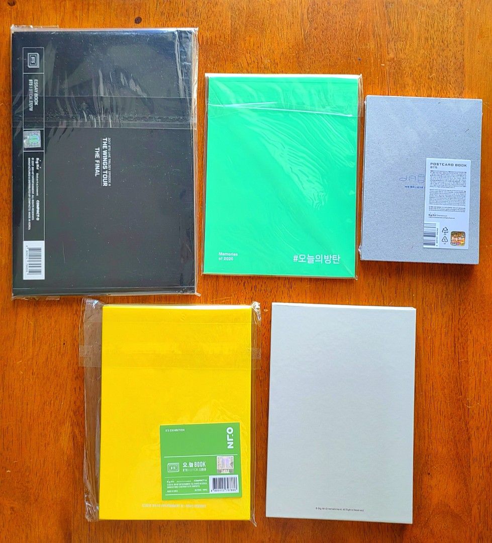 BTS Official Postcard Books (Category: K-Wave Merchandise) located in Cebu City. Submitted by pikapicachuuu_bns (Listing ID 1466957671, Image 2). Description: WTS LFB ↪︎ BTS Official Postcard Books ✅ 2018 ONEUL - 950 ✅ Hybe Insight - 750 ✅ The Wingas Tour V - 950 ✅ MOTS ON:E - 1150 📍Official 📍On hand 📍Reply or message to claim #bts #jin #v #jungkook #jimin #rm #suga #jhope #btsalbum #kpop #album #merch #army #wts #lfb #willingtosell #lookingfo