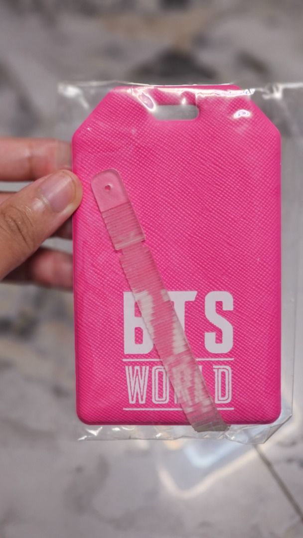 BTS WORLD Jimin Luggage Tag (Category: K-Wave Merchandise) located in General Trias. Submitted by kimhyundi (Listing ID 1466886524, Image 2). Description: 💜 Official BTS WORLD merchandise featuring Jimin. Condition: ✨ Well-kept from personal collection ✨ Stored carefully and handled with care ✨ Never been used. Mint condition..