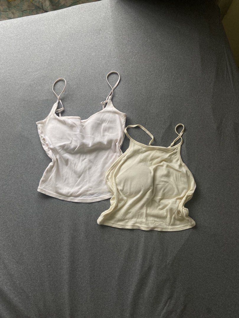 [RUSH SALE] Camisole Tops Set (Category: Sleeveless) located in Pasig City. Submitted by ellerarissime (Listing ID 1463798346, Image 1). Description: RFS: Decluttering. Sales are negotiable. PM for more item inquiries. Loc: Santolan, Pasig.