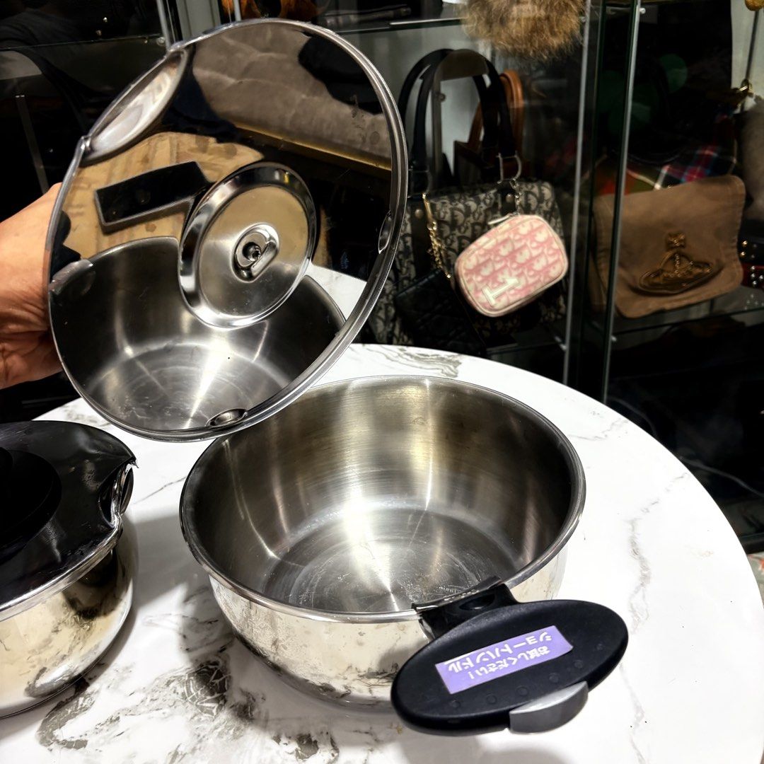 Bundle T- FaL Stainless Induction Cookware (Category: Cookware & Accessories) located in Binangonan. Submitted by makoleksyon (Listing ID 1466926705, Image 3). Description: Excellent condition Like new New Heavy duty With free detachable handle Bought in Japan 💯% original Money back guarantee .