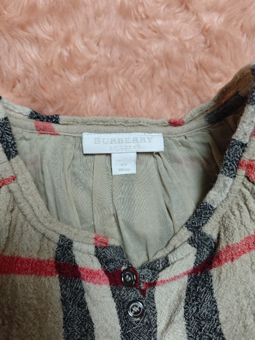 BURBERRY PLAID DRESS OR TOP (Category: Babies & Kids Fashion) located in Imus. Submitted by eykc01 (Listing ID 1466908407, Image 2). Description: EUC-LIKE NEW 4YO.