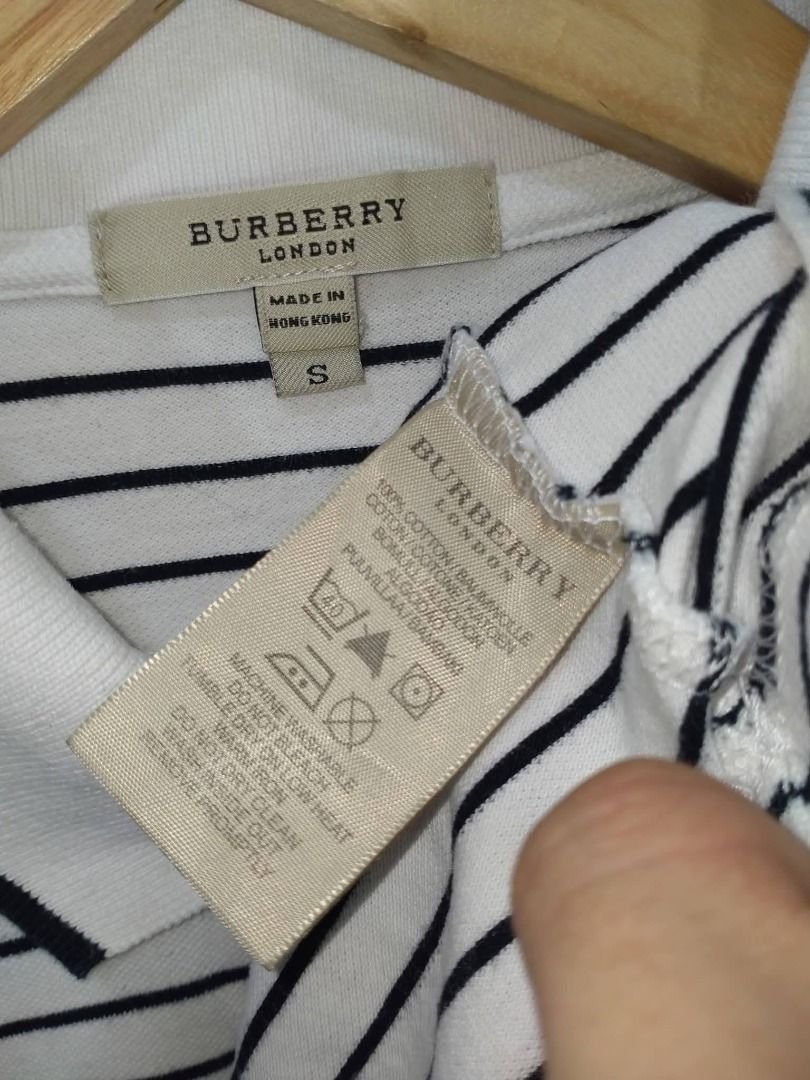 BURBERRY POLO SHIRT (Category: Tshirts & Polo Shirts ) located in Baguio. Submitted by fashionfinds1999 (Listing ID 1466830694, Image 3). Description: 26 X 18 SMALL EXCELLENT CONDITION + SHIPPING FEE.