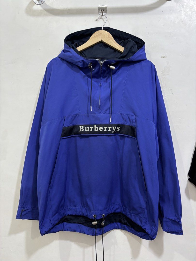 Burberry Qzip Anorak jacket (Category: Coats, Jackets and Outerwear) located in Taytay. Submitted by leanmark103093 (Listing ID 1466932061, Image 1). Description: BURB€RR¥ Qzip Anorak Jacket Small on tag W26 L28 Excellent Condition Issue zipper puller but working zipper Check last photo 📩📩📩📩.